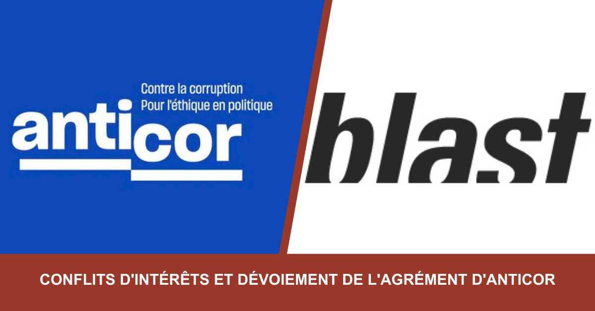 Conflits d'intérêts et dévoiement de l'agrément d'ANTICOR