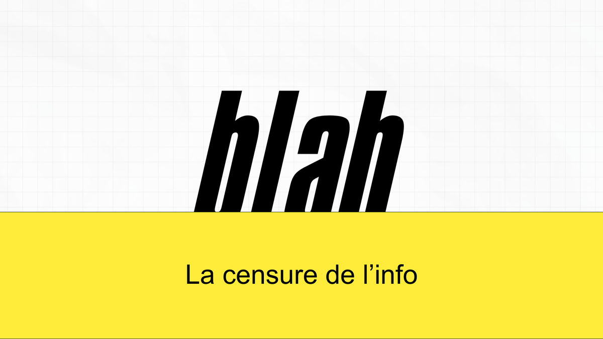 Blast pris en flagrant de délit de censure