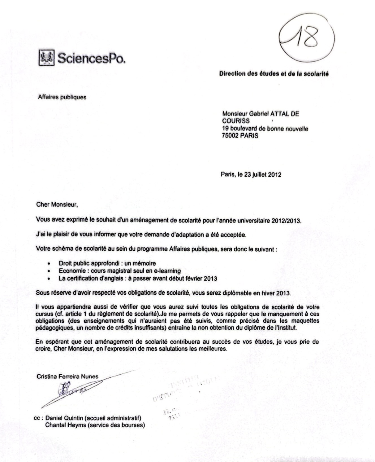 Les arrangements de SciencesPo et de Gabriel Attal