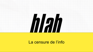 Blast pris en flagrant de délit de censure